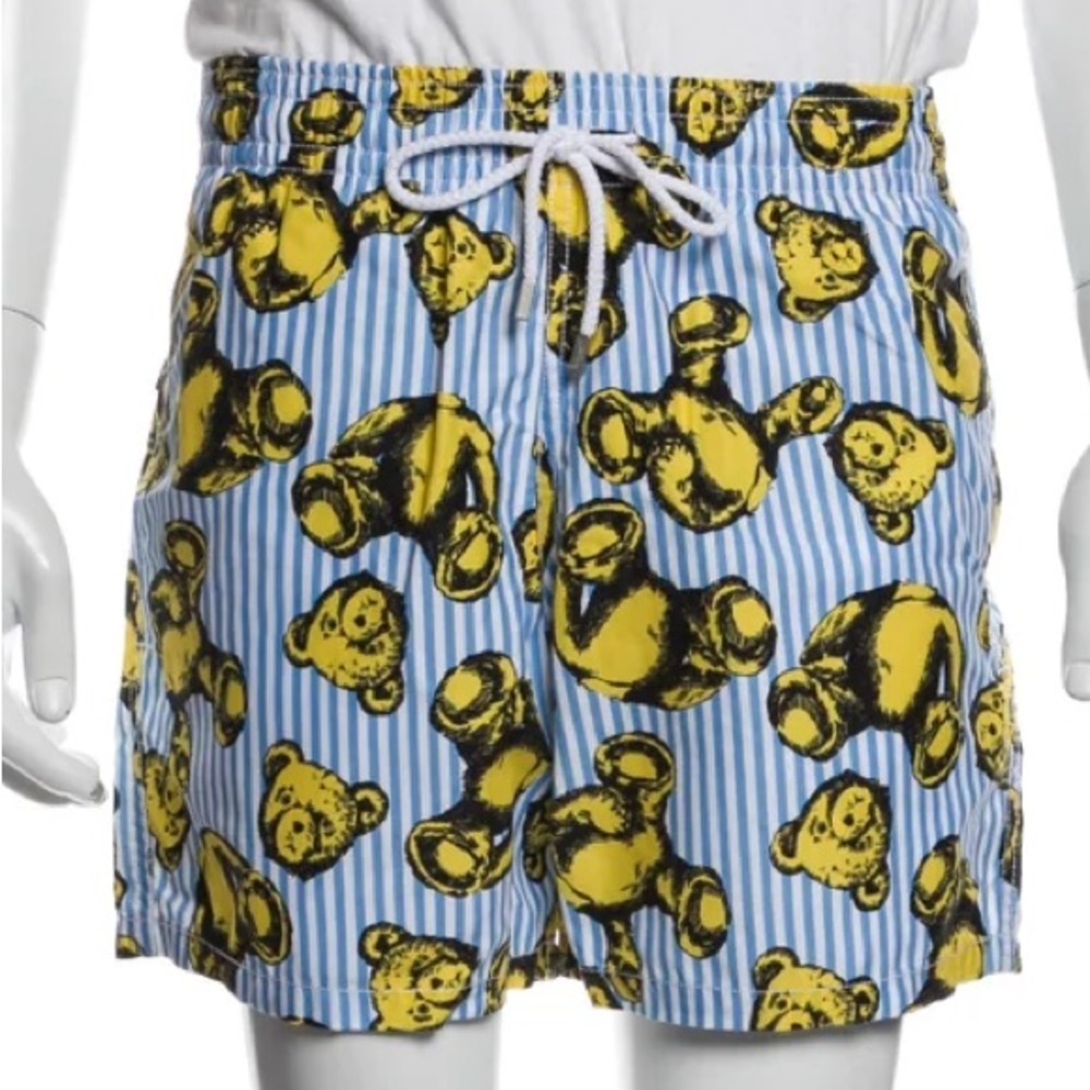 VILEBREQUIN & PALM ANGELS Printed Swim Trunks Size: S